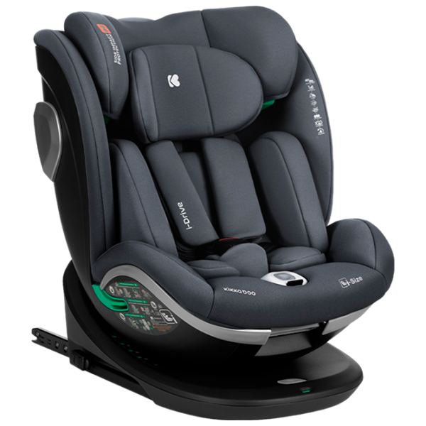 Scaun auto Kikka Boo i-Drive i-Size  0 luni - 12 ani / 36 kg / Gray photo 1
