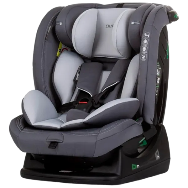 Scaun auto Chipolino Aviato I-size  0 luni - 12 ani / 36 kg / Gray photo 1 Scaun auto Chipolino Aviato I-size  0 luni - 12 ani / 36 kg / Gray photo 1
