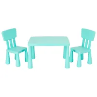 Детский мебельный набор Costway HW66810GN Мята / унисекс