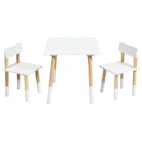 Детский мебельный набор Costway HW64427WH White / унисекс