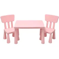 Детский мебельный набор Costway HW66810PI Розовый / унисекс