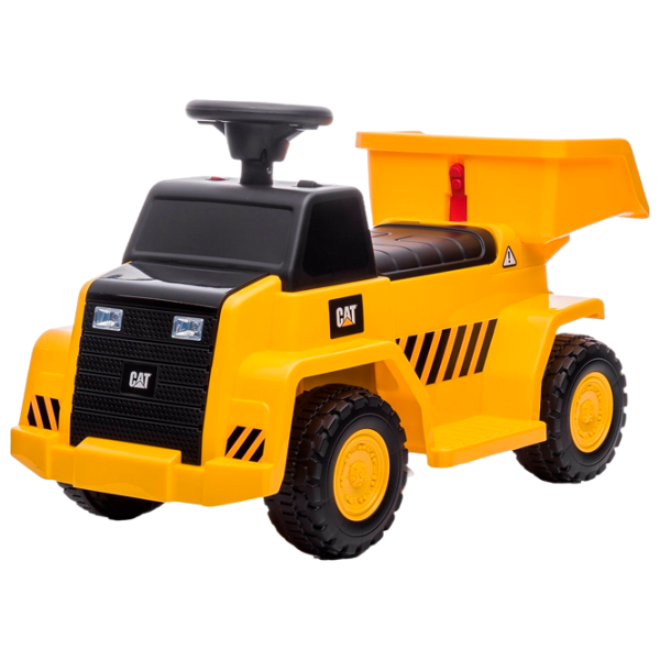 Электромобиль Cat Chipolino Dump Truck 2.7 км/ч / 25 кг / 1.5+ / Желтый photo 1