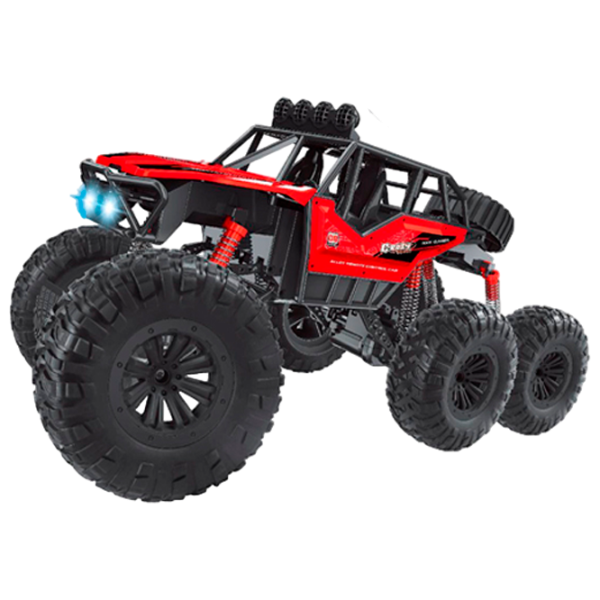 Mașină JZL Six-Wheel Climbing Car Off-Road Hegemony 2280  / 2.4 GHz / Red photo 1