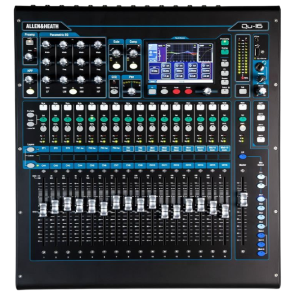 Mixer Allen & Heath Qu-16 Chrome activ / 20 Hz - 20 kHz / Black photo 3