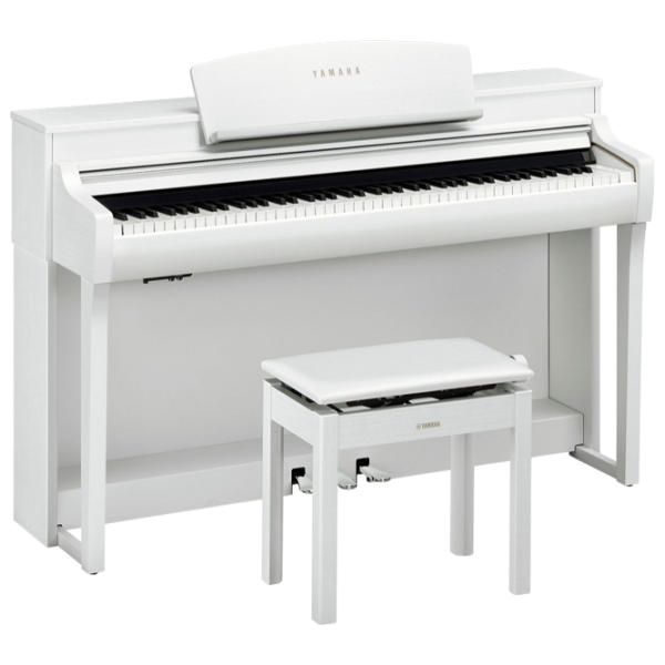 Цифровой пиан Yamaha CSP 255WH Акустический / 88 клавиш / Split / Белый photo 1