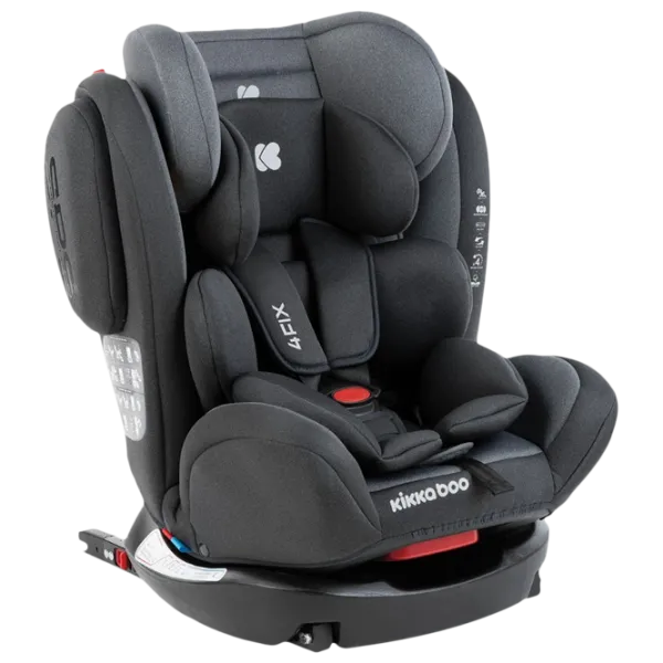 Scaun auto Kikka Boo 4 Fix Double  0 luni - 12 ani / 36 kg / Dark Gray photo 1