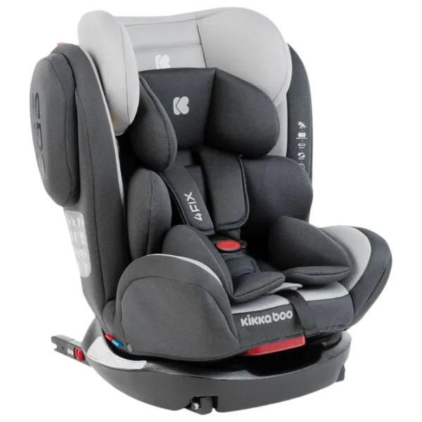 Детское автокресло Kikka Boo 4 Fix Double  0 месяцев - 12 лет / 36 кг / Светло Серый photo 1
