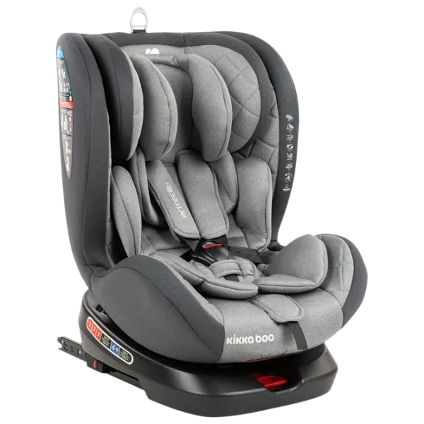 Детское автокресло Kikka Boo Armadillo  0 месяцев - 12 лет / 36 кг / Серый photo 1