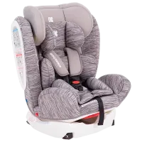 Детское автокресло Kikka Boo 4 Fix Double  0 месяцев - 12 лет / / Серый