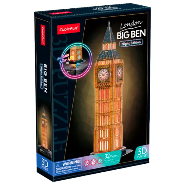 Puzzle 3D CubicFun Big Ben 8+/ Numărul de piese: 32 photo 1