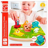 Puzzle Hape Ferma muzicală 1+/ Numărul de piese: 8