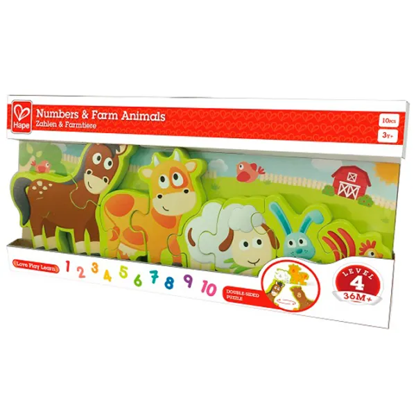 Puzzle Hape Зверята на ферме 3+/ Количество деталей: 24 photo 1