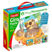 Puzzle Quercetti Giro Puzzle Montessori 3+/ Numărul de piese: 16