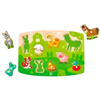 Puzzle Hape Ферма 2+/ Количество деталей: 9