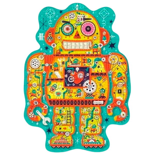 Puzzle 2D Mideer Fabrica de roboți 6+/ Numărul de piese: 226 photo 1