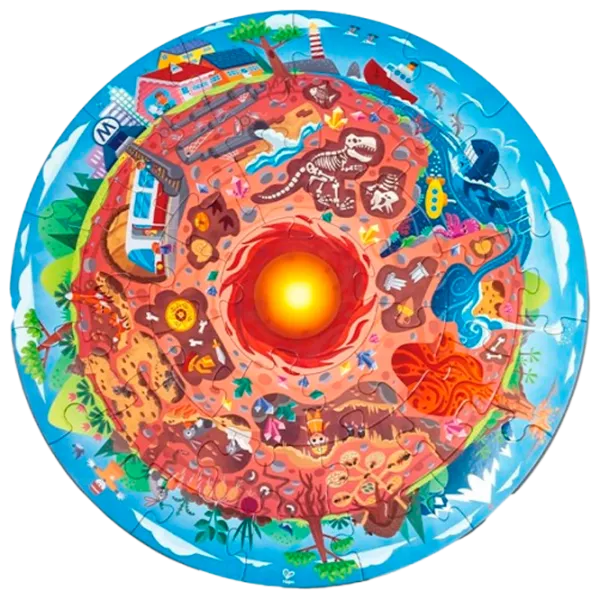Puzzle Hape Подземный мир 4+/ Количество деталей: 36 photo 1