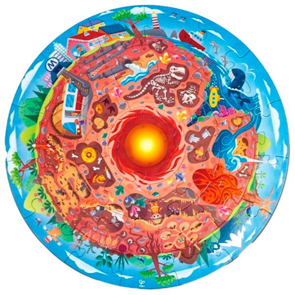 Puzzle Hape Подземный мир 4+/ Количество деталей: 36 photo 1