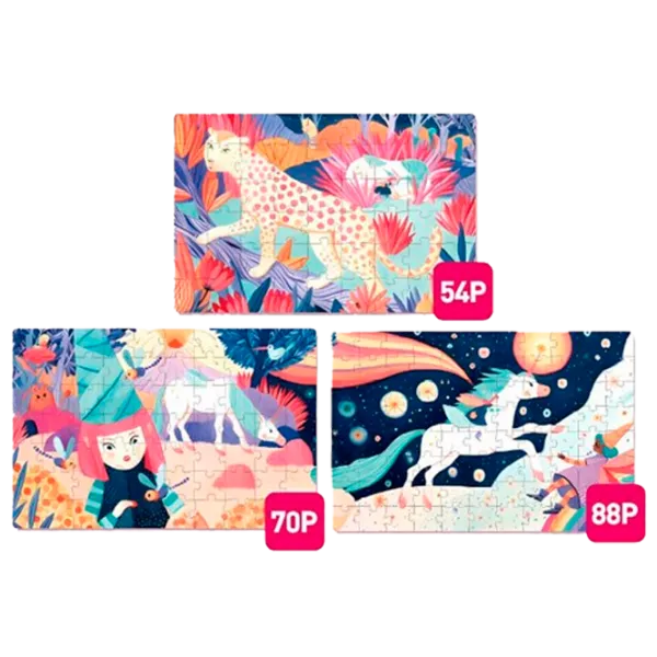 Set de puzzle-uri Mideer Unicorn 3.5+/ Numărul de piese: 212 photo 1