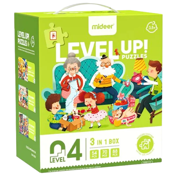 Set de puzzle-uri Mideer O zi din viața mea 3.5+/ Numărul de piese: 212 photo 1