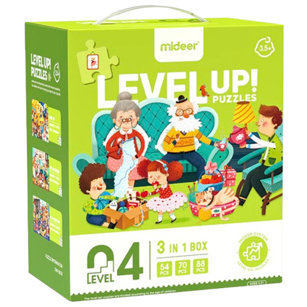 Set de puzzle-uri Mideer O zi din viața mea 3.5+/ Numărul de piese: 212 photo 1