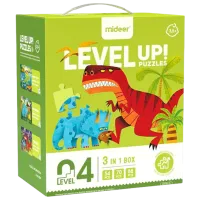 Set de puzzle-uri Mideer Era dinozaurilor 3.5+/ Numărul de piese: 212