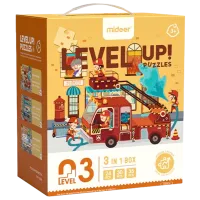 Set de puzzle-uri Mideer Salvatorii orașului 3+/ Numărul de piese: 89 
