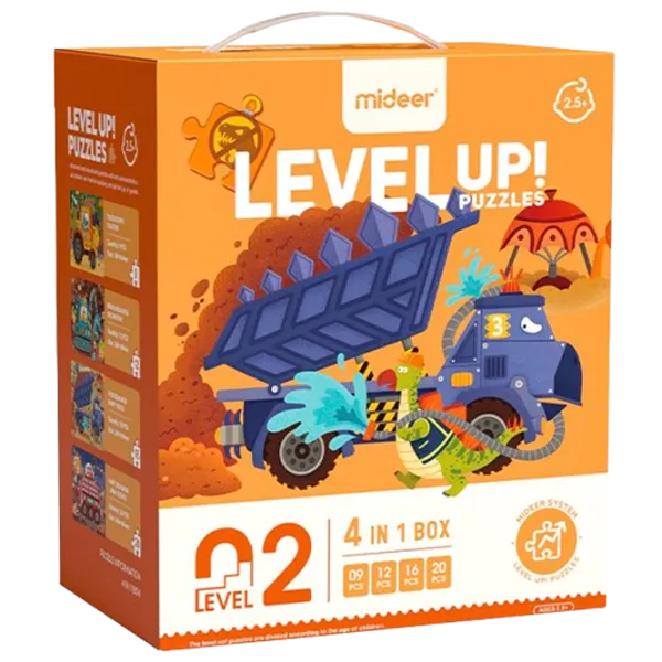 Set de puzzle-uri Mideer Proiectele dinozaurilor 2.5+/ Numărul de piese: 57 photo 1