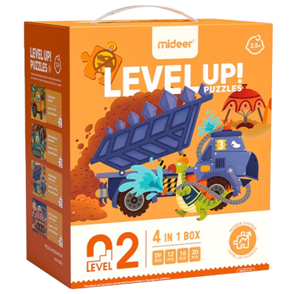 Set de puzzle-uri Mideer Proiectele dinozaurilor 2.5+/ Numărul de piese: 57 photo 1