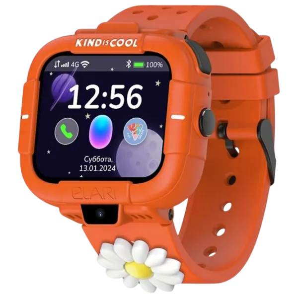 Ceas pentru copii Elari KidPhone Masha&Bear 1.76"/ Orange photo 1