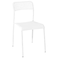 Scaun de bucătărie DecoPrim E-055 Plastic/ White 