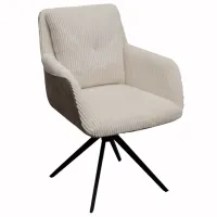 Scaun de bucătărie DecoPrim Lily Velvet/ Beige Black