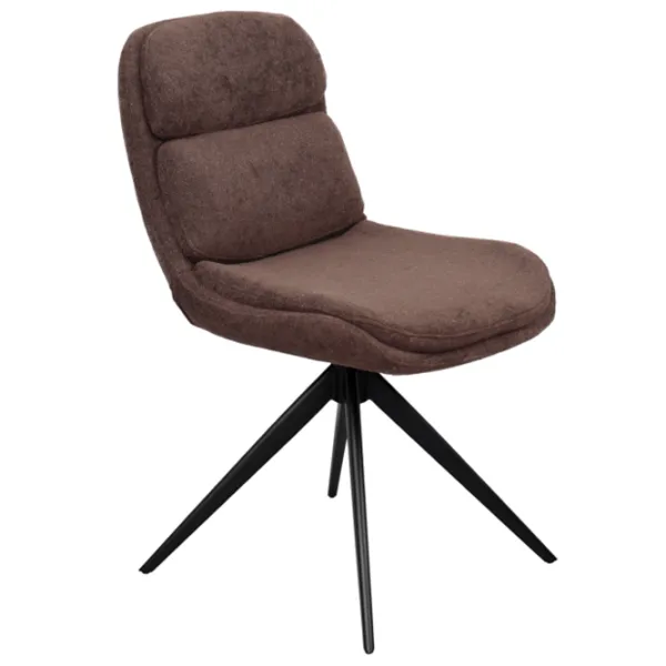 Кухонный стул DecoPrim AVA Ткань/ Коричневый Черный photo 1 Кухонный стул DecoPrim AVA Ткань/ Коричневый Черный photo 1