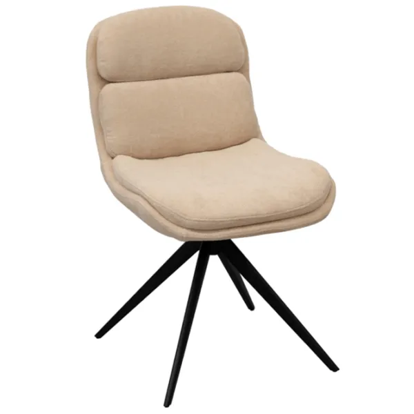 Scaun de bucătărie DecoPrim AVA Stofă/ Beige Black photo 1