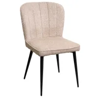 Scaun de bucătărie DecoPrim Nanda Stofă/ Beige Black