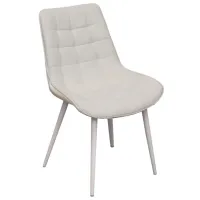 Scaun de bucătărie DecoPrim Hans Stofă/ White White