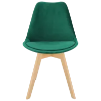 Scaun de bucătărie Jumi Bari Catifea/ Green Wood