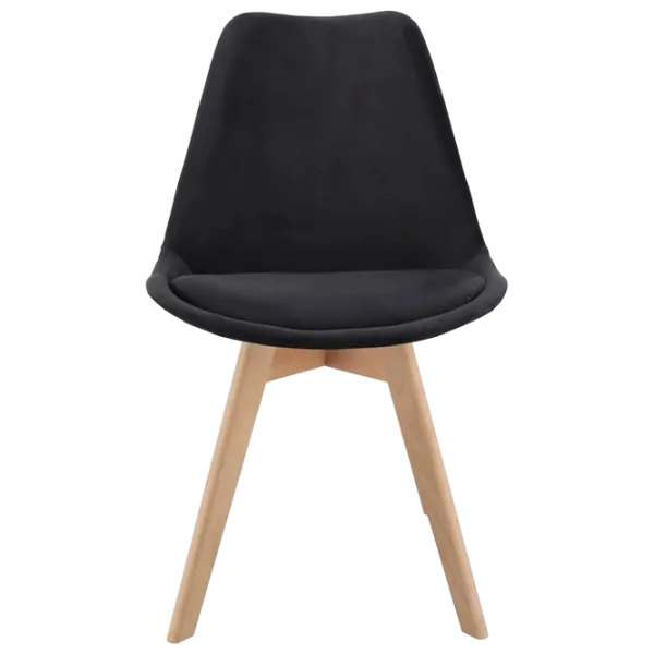 Scaun de bucătărie Jumi Bari Stofă/ Black Wood photo 1 Scaun de bucătărie Jumi Bari Stofă/ Black Wood photo 1