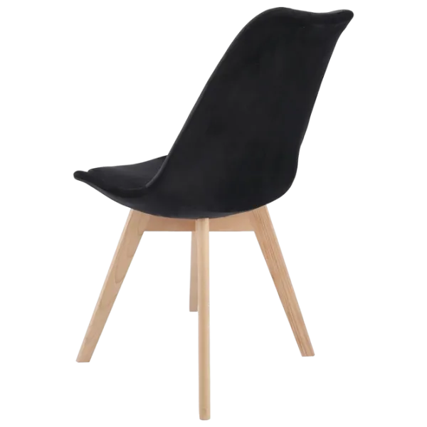 Scaun de bucătărie Jumi Bari Stofă/ Black Wood photo 3 Scaun de bucătărie Jumi Bari Stofă/ Black Wood photo 3