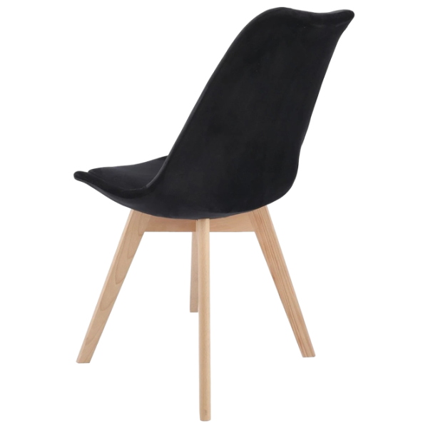 Scaun de bucătărie Jumi Bari Stofă/ Black Wood photo 3 Scaun de bucătărie Jumi Bari Stofă/ Black Wood photo 3