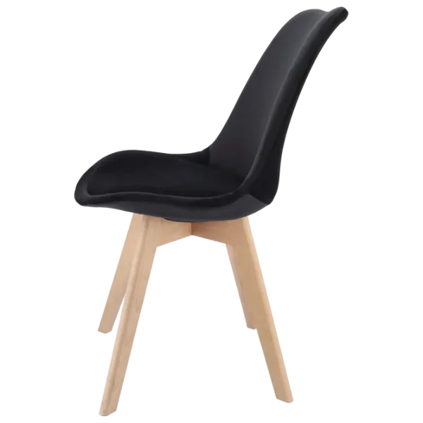 Scaun de bucătărie Jumi Bari Stofă/ Black Wood photo 4 Scaun de bucătărie Jumi Bari Stofă/ Black Wood photo 4