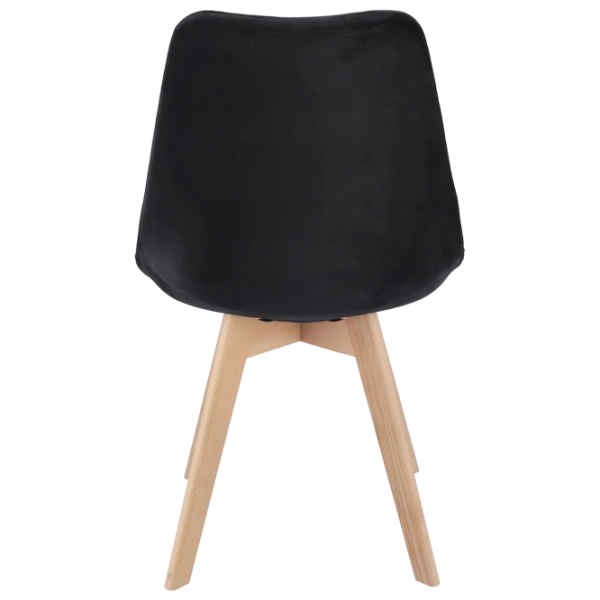 Scaun de bucătărie Jumi Bari Stofă/ Black Wood photo 5 Scaun de bucătărie Jumi Bari Stofă/ Black Wood photo 5