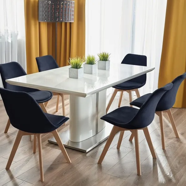 Scaun de bucătărie Jumi Bari Stofă/ Black Wood photo 9 Scaun de bucătărie Jumi Bari Stofă/ Black Wood photo 9