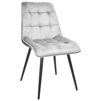 Scaun de bucătărie DecoPrim Capella Stofă/ Light Gray Black