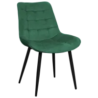 Scaun de bucătărie DecoPrim Capella Stofă/ Dark Green Black