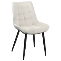 Scaun de bucătărie DecoPrim Hans Stofă/ White Black