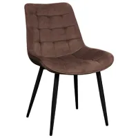 Кухонный стул DecoPrim Hans Ткань/ Коричневый Черный