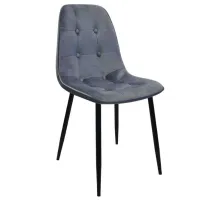 Scaun de bucătărie DecoPrim Airis Catifea/ Gray Black