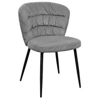 Scaun de bucătărie DecoPrim Escada Velvet/ Dark Gray 