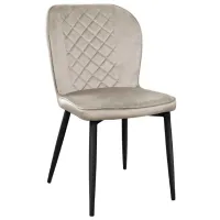 Scaun de bucătărie DecoPrim Tusk Catifea/ Beige Black