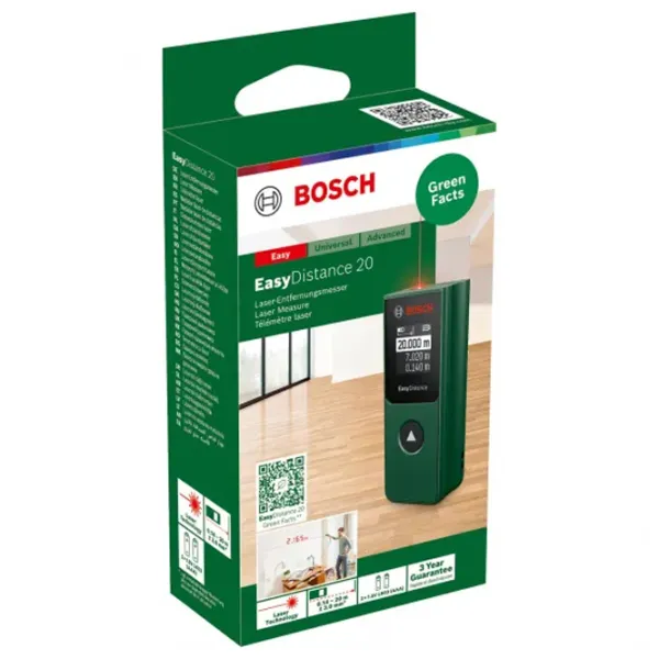 Телеметр Bosch 0603672AZ0 Батарея / 1 мВт photo 3